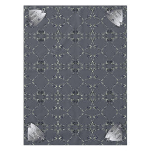 10th Tin Heart Rose Wedding Anniversary   Tablecloth
