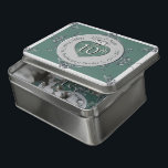10th Tin Wedding Anniversary  Jigsaw Puzzle<br><div class="desc">It's their 10th tin,  11th steel, 20th/70th platinum,  or 25th silver wedding anniversary? Won't this be fun to give and do together; an original ornate,  heart graphic to mark their marriage; a regal design and emblem for their special milestone!</div>