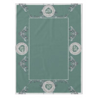 10th Tin Wedding Anniversary Tablecloth