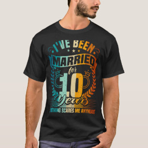 10th Wedding Anniversary, 10 Years Married, Husban T-Shirt