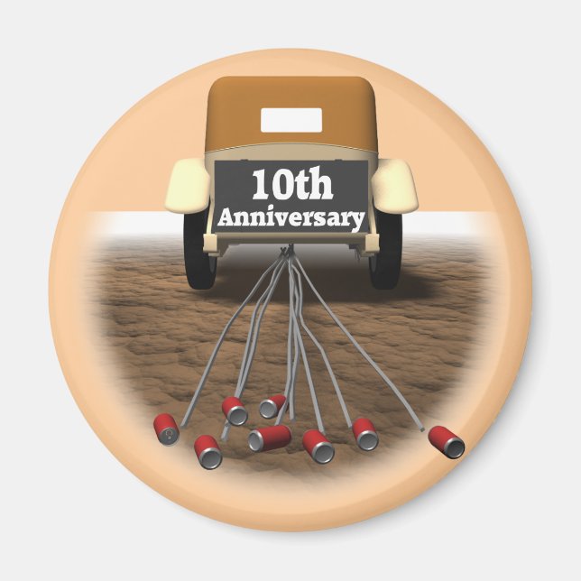 10th Wedding Anniversary Gifts Magnet (Front)