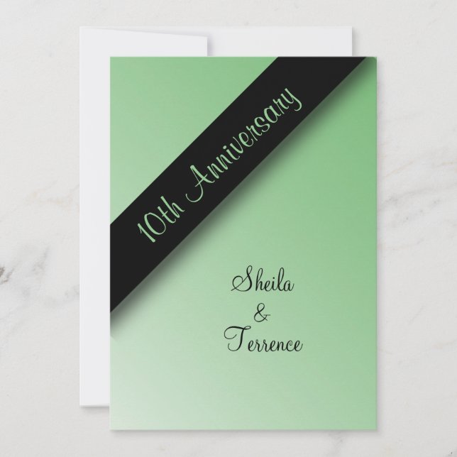 10th Wedding Anniversary Invitation (Front)