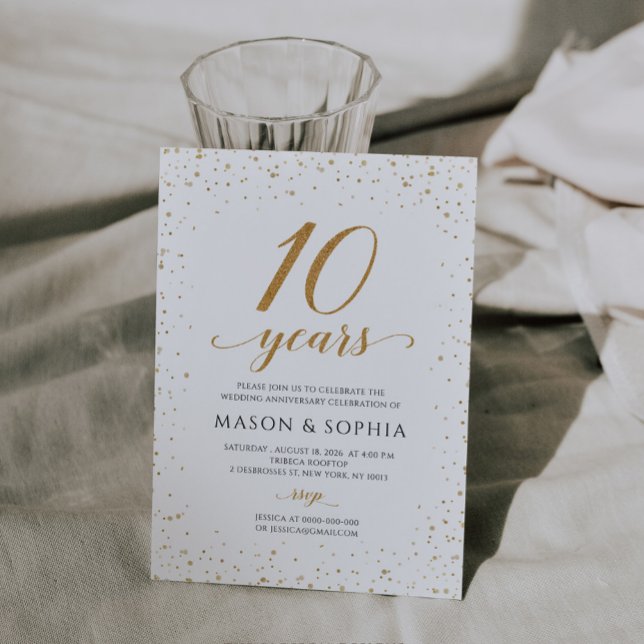 10th Wedding Anniversary Invitation - GAC24d (Creator Uploaded)