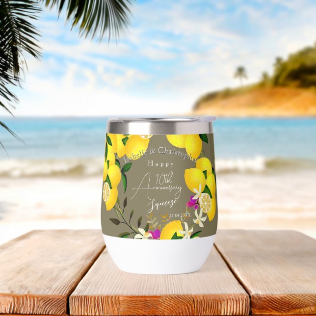 10th Wedding Anniversary Lemon Squeeze  (Beach)