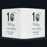 10th wedding anniversary name photo bold letter st binder<br><div class="desc">Design</div>