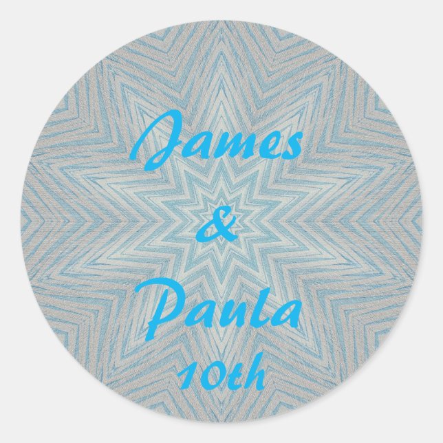 10th Wedding Anniversary Stickers (Front)