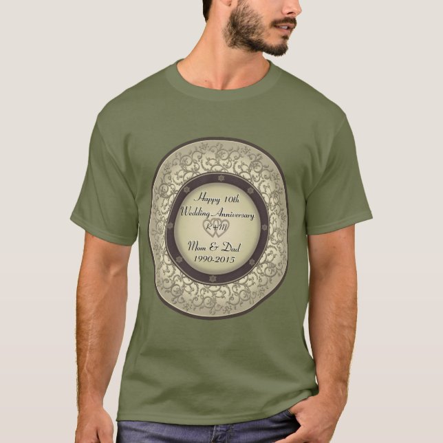 10th Wedding Anniversary T-Shirt (Front)