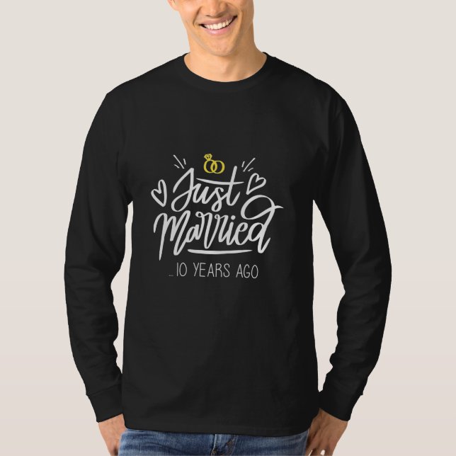 10th Wedding Anniversary T-Shirt (Front)