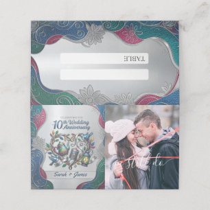 10th Wedding Anniversary We Still Do Photo Decor Place Card