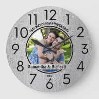 10th Wedding Tin Anniversary Couple Name Photo