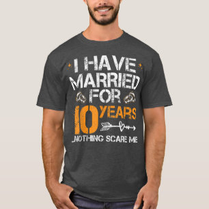 10th Years Wedding Anniversary Matching Men Women  T-Shirt