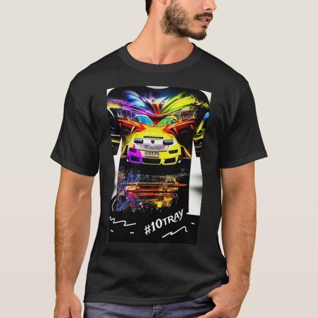 10tray Supercar Tuning Pimp Motors Custom Colors A T-Shirt (Front)