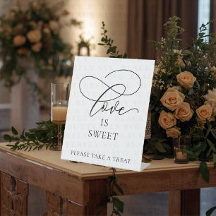 10x12 “Love is Sweet, Please Take a Treat Pedestal Sign