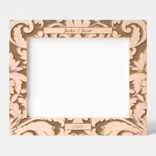 10x8 Bold Botanical Leaves with Custom Text Etched Frames