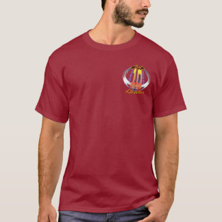 10yr Ripped Real Flame Divco LineArt-2sides-dark T-Shirt