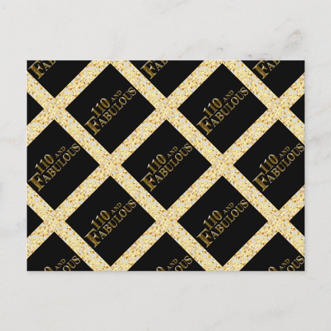 110 Birthday  Postcard (Front)