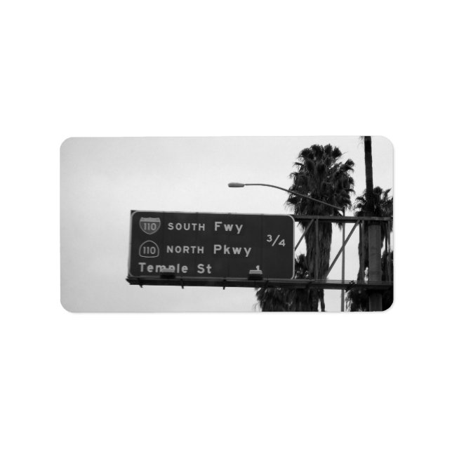 110 Freeway Sign Label (Front)