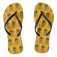 110 - Hedgehog and the pineapple Flip Flops