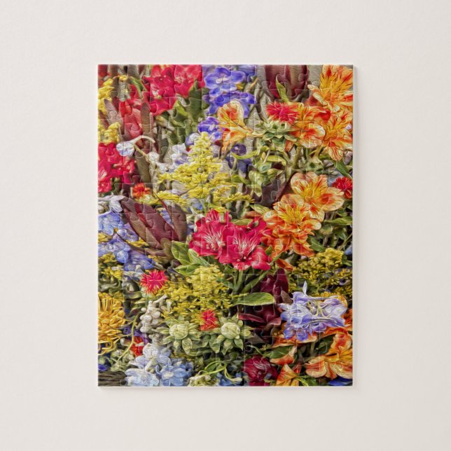 110-Piece Flower Puzzle (Vertical)