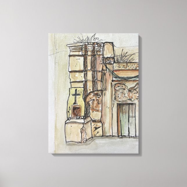 110 Via Libertà, Tropea, Italy Canvas Print (Front)