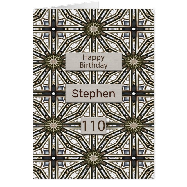 110e anniversaire Mandala Design Abstrait (Devant)