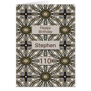 110th Birthday Abstract Mandala Design