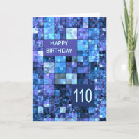 110th Birthday, Blue Squares,