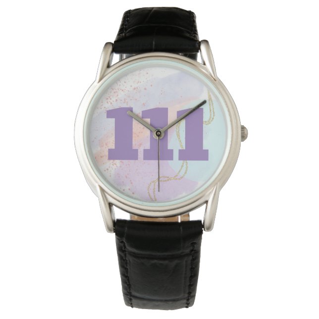 111 Align & Manifest Angel Numbers High Vibes Watch (Front)
