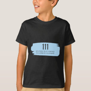 111 Angel Number Blue T-Shirt