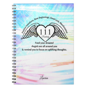 111 Angel Number Gratitude Journal   Name Notebook