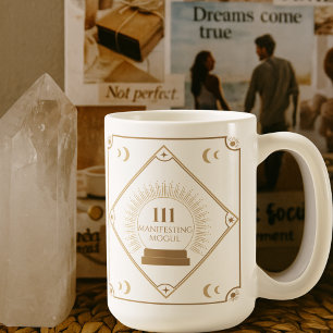 111 Angel Number Manifestation Crystal Ball Mug
