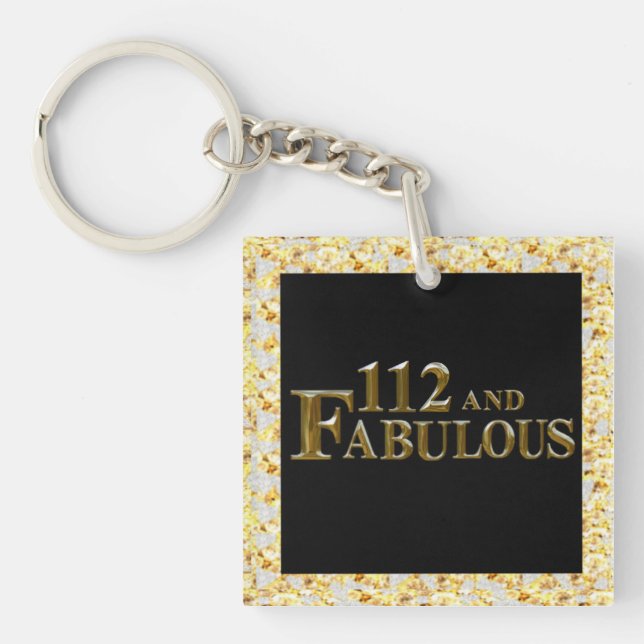 112 Birthday  Keychain (Front)