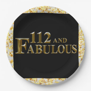 112 Birthday Paper Plate