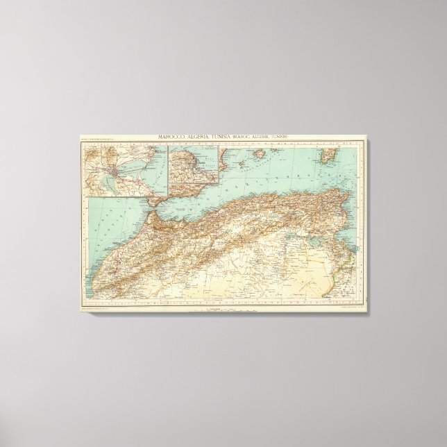 112 Morocco, Algeria, Tunisia Canvas Print (Front)