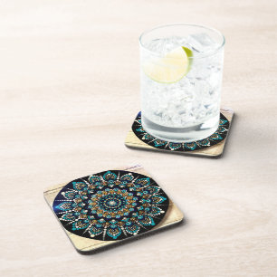113 - Greek Eye Mandala Coasters
