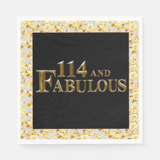 114 Birthday  Napkin (Front)