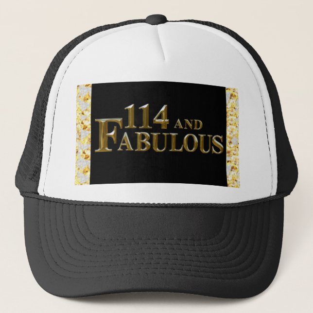 114 Birthday  Trucker Hat (Front)