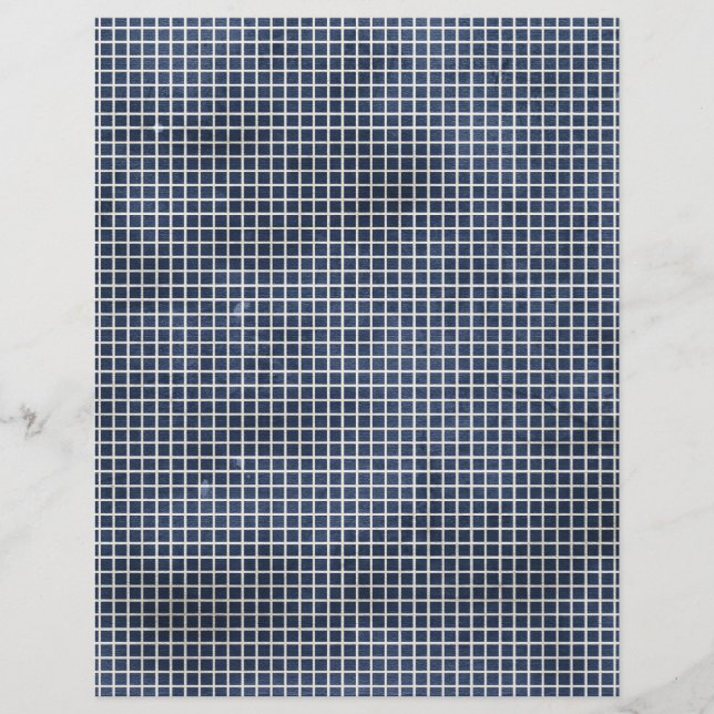 1155 NAVY BLUE GRID PAPER PATTERN TEMPLATE TEXTURE (Front)
