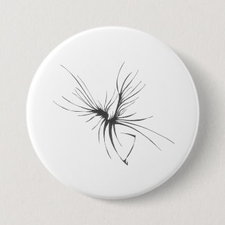 115 Black White Abstract Tribal Tattoo Art 3 Inch Round Button