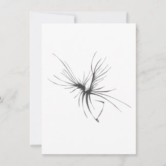 115 Black White Abstract Tribal Tattoo Art Thank You Card
