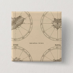 116 Deaths whooping cough 2 Inch Square Button