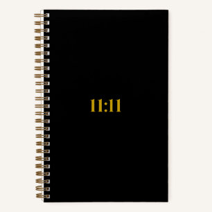 11:11 Journal de manifeste Gratitude Black & Gol