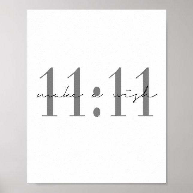 11:11 Make A Wish Poster (Front)