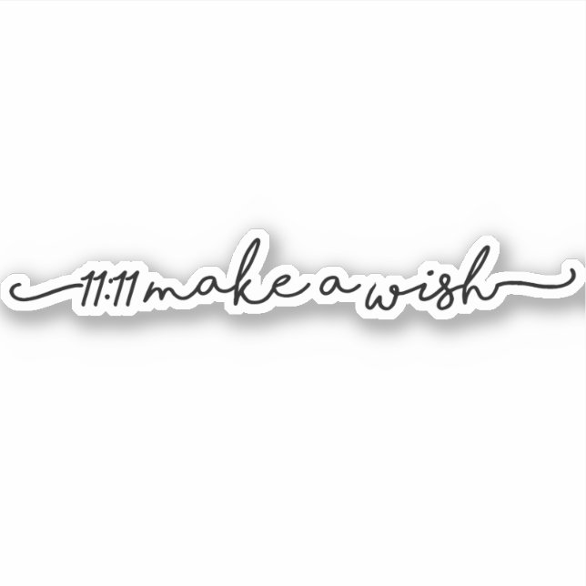 11:11 Make A Wish Sticker (Front)
