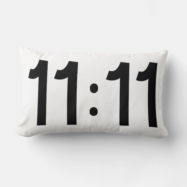 11:11 Manifesting Numerology Esoteric Numbers 111 Lumbar Pillow (Front)