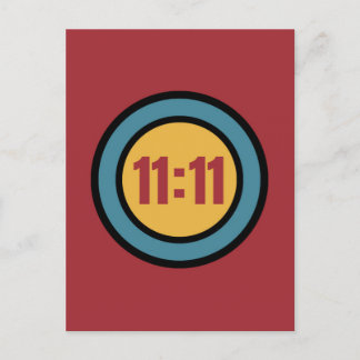 11:11 Retro 50s diner style Postcard
