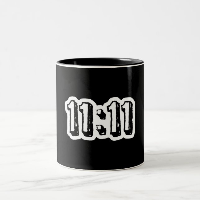 11:11 Time Two-Tone Coffee Mug (Center)