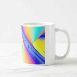11/12/13 arc-en-ciel tasse blanche classique de 11