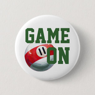 11 Ball 2 Inch Round Button