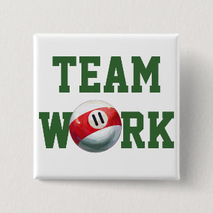 11 Ball 2 Inch Square Button